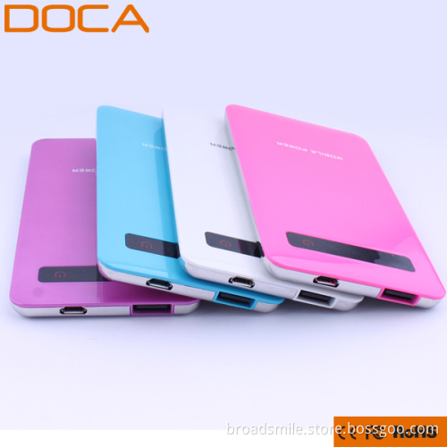 New and Ultra-Thin touch screen 4000mAh Universal Power Bank for Tablet PC and Smart Phones